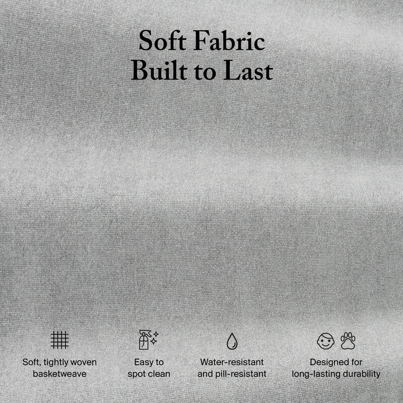 Bush Home Sienna Modular 4-Seater Sectional with Storage Ottoman