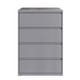 preview thumbnail 8 of 9, Hirsh 36-in Wide HL10000 Series 4 Drawer Lateral File Cabinet, White