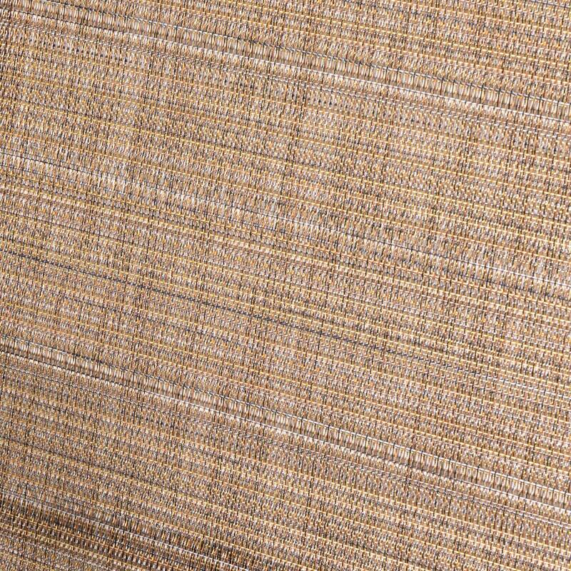 Brown Swivel Textilene and Iron Outdoor Patio Chairs with Powder-coated Finish