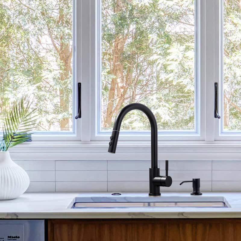 WOWOW Three Spray Mode Pull-Down Kitchen Faucet