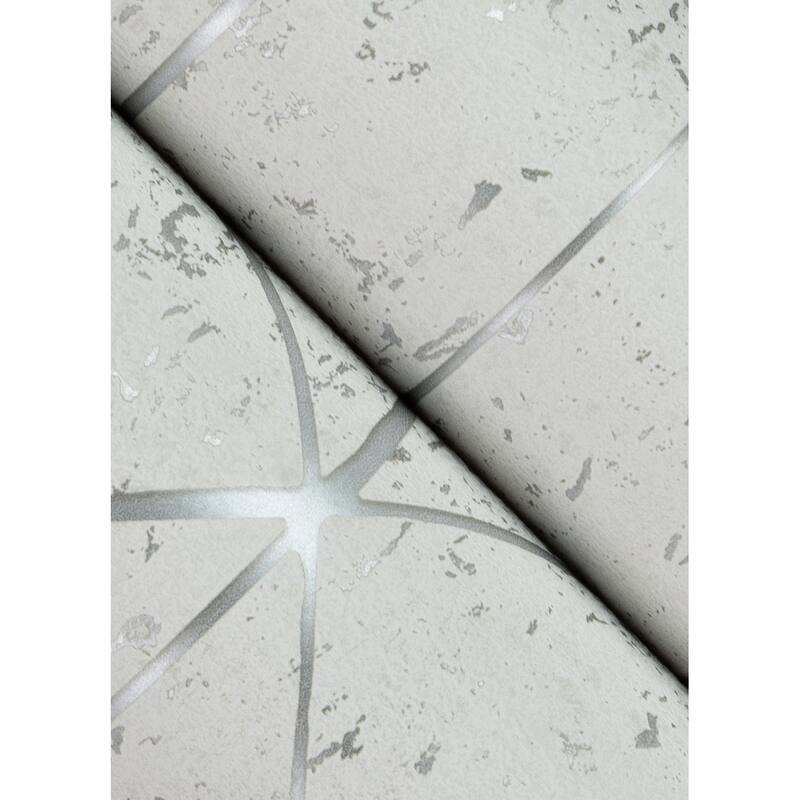 Advantage Hayden White Concrete Trellis Wallpaper