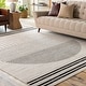 preview thumbnail 2 of 31, Artistic Weavers Joel Mod Black/Ivory Ombre Geometric Striped Area Rug