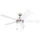 Honeywell Ventnor Brushed Nickel Integrated LED Ceiling Fan