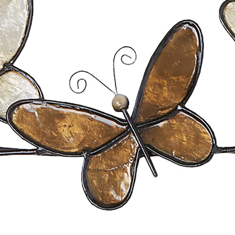 Butterflies On A Wire Wall Decor Brown (m2020 br)