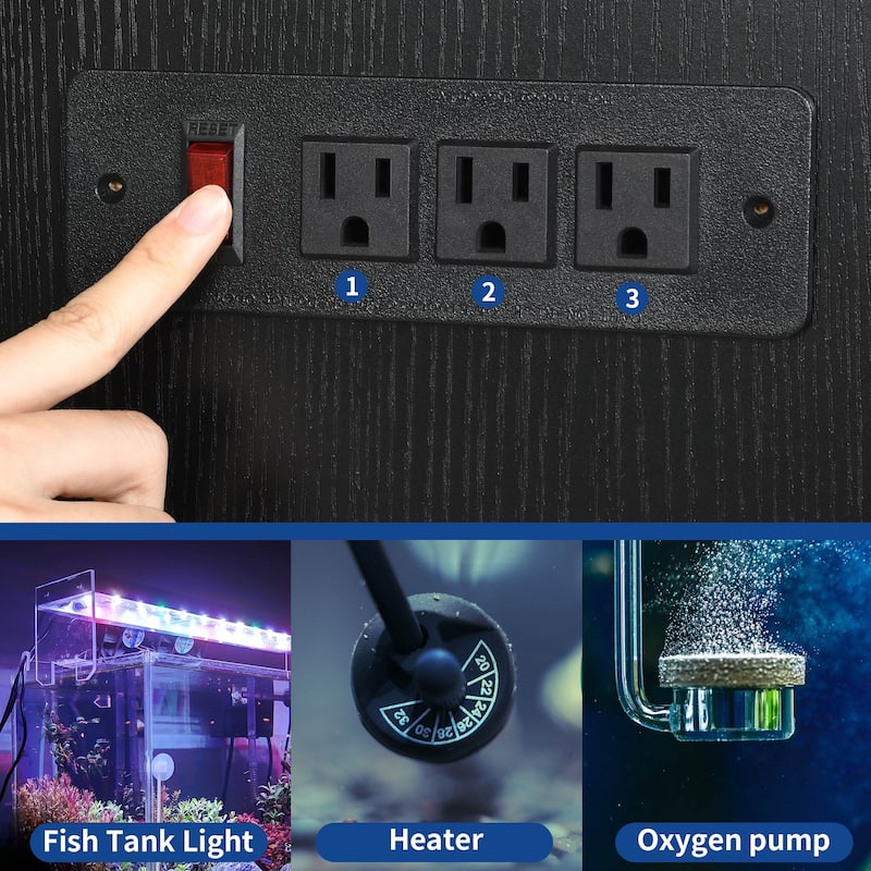 Moasis 4050 Gallon Aquarium Stand Fish Tank Stand with Power