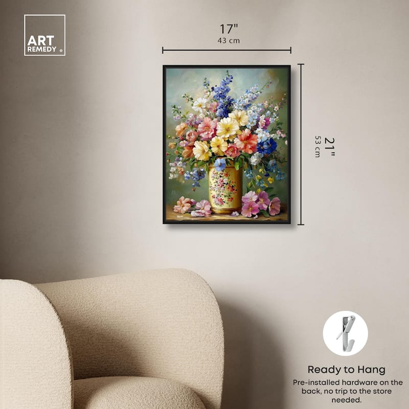 Chromatic Corolla Canvas by Art Remedy