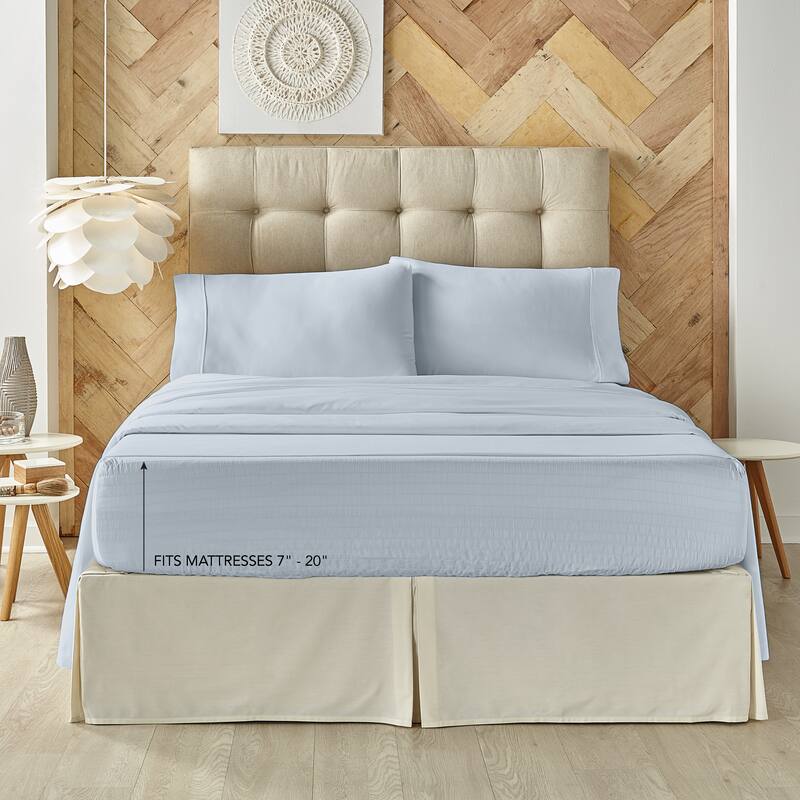 Royal Court Royal Fit Plush Microfiber 4 Piece Bed Sheet Set