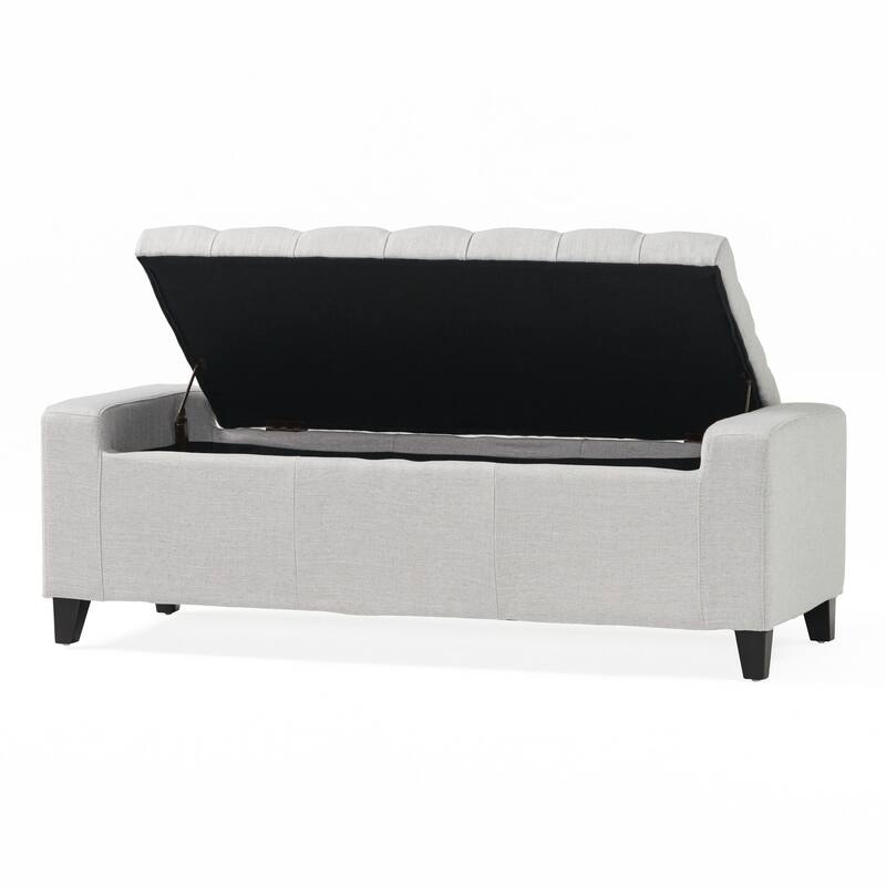 Hikaru Fabric Storage Ottoman by Christopher Knight Home