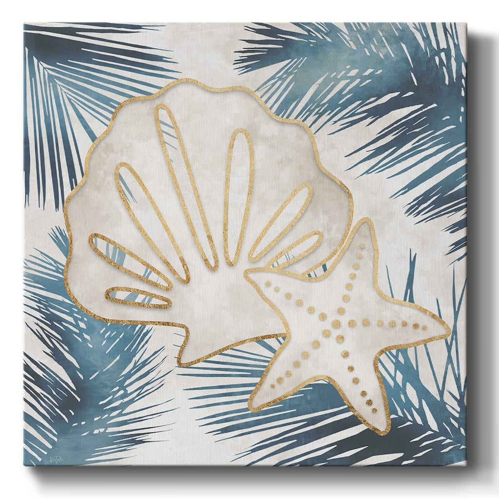 Shells and Palms I-Gallery Wrapped Canvas