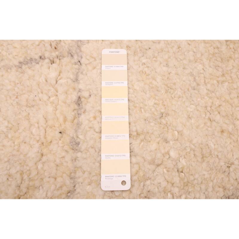 ECARPETGALLERY Hand-knotted Looma Cream Wool Rug - 7'11 x 9'8