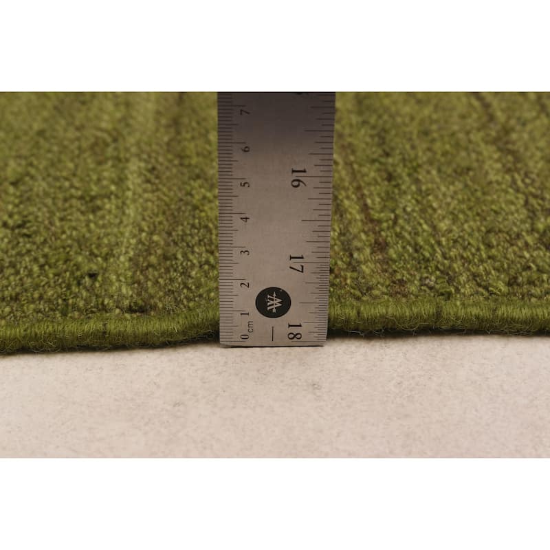 ECARPETGALLERY Flat-Weave Ankara FW Olive Wool Kilim - 8'11 x 12'8