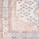 preview thumbnail 7 of 13, Hauteloom Moora Living Room, Bedroom Machine Washable Area Rug - Aqua, Black, Blush - 2' x 2'11"