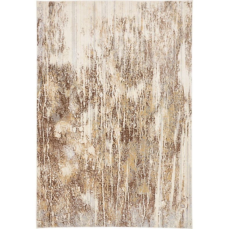 Vina Abstract Modern Non Skid Woven Durable Area Rug By HomeRoots - 5' x 8'