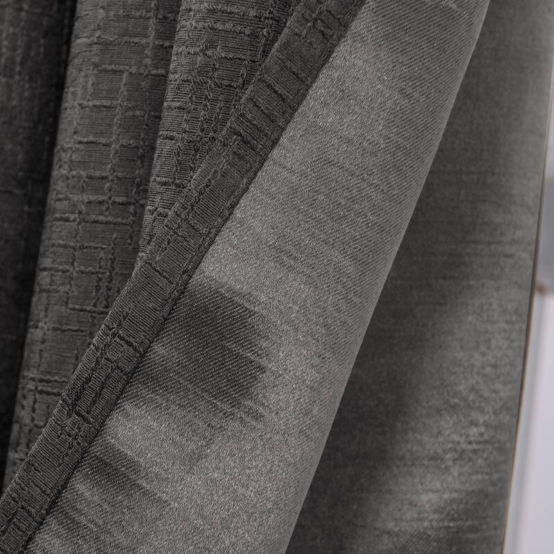 Lynx Matte Embossed Room Darkening Grommet Panel 84" - (1x) 52 x 84 in.