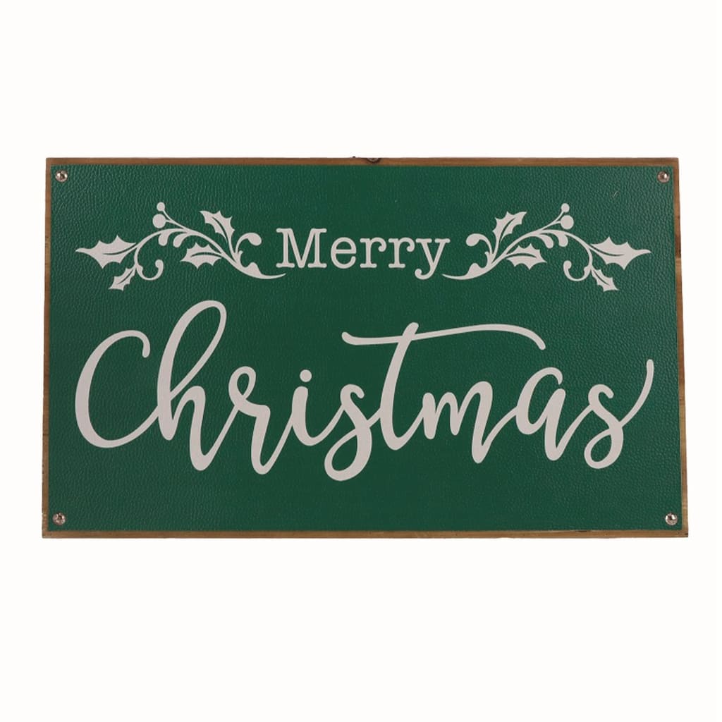 20" " Merry Christmas" Rectangular Wall Sign