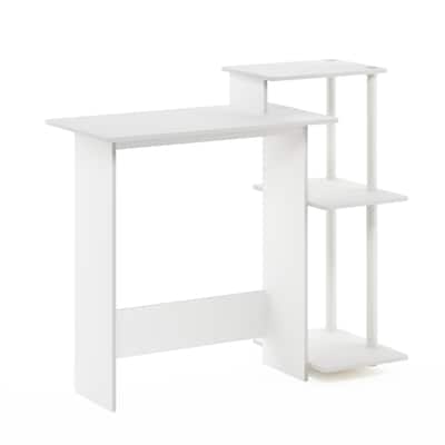 Computer Desk with Shelves - Modern Writing Desk for Home Office & Workspace