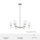 preview thumbnail 6 of 12, Hunter Xidane Metal and Glass Orb Chandelier - Entry, Kitchen or Dining Room Table, Bedroom - Mid-Century Modern, Transitional