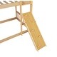 preview thumbnail 12 of 11, Playhouse Twin over Twin Floor Bunk Bed with Fun Design of Climbing Ramp and Ladder, Safety Guardrails
