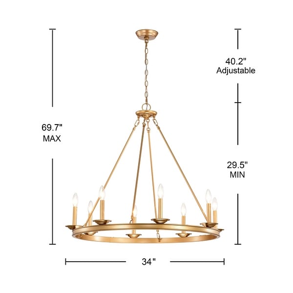 Metal circle chandelier best sale