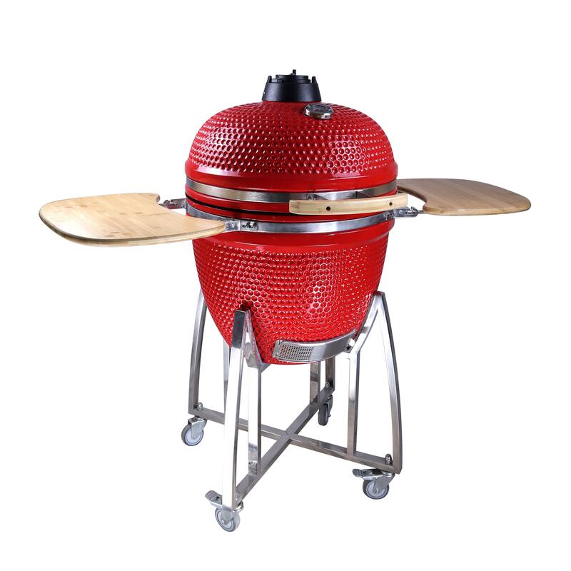23" Comfortbilt Kamado Grill In Red - N/A