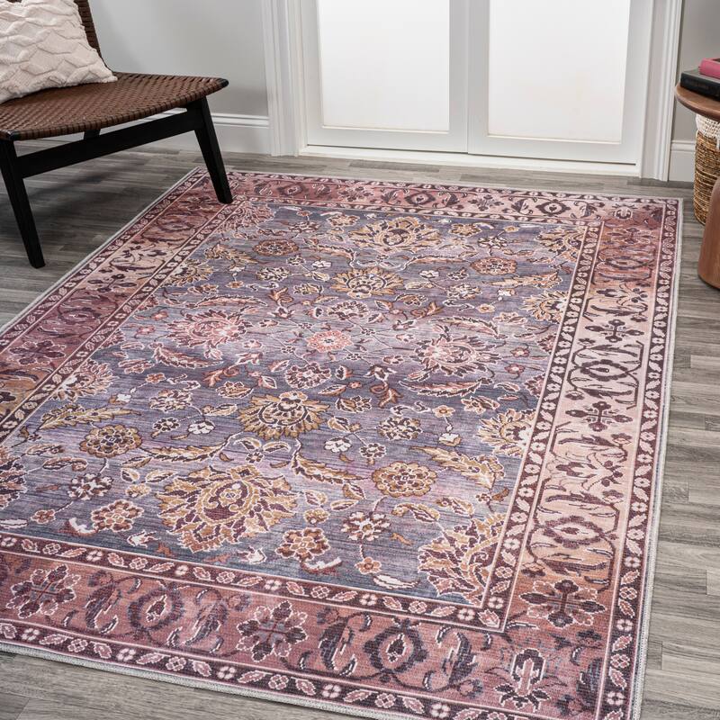 JONATHAN Y Regis Ornate Persian All-Over Machine Washable Area Rug