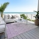 preview thumbnail 93 of 135, Machine Washable Indoor/ Outdoor Ombre Trellis Chantille Rug