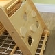 preview thumbnail 9 of 7, Qaba Pikler Triangle Set, 7 in 1 Indoor Toddler Climbing Toys with Ramp, Arch & Ladder, Montessori Climbing Set, Multicolored