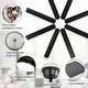 preview thumbnail 60 of 77, Sofucor Modern Smart Ceiling Fan – 52"/66"/72"/ 84", App & Voice and Remote Control