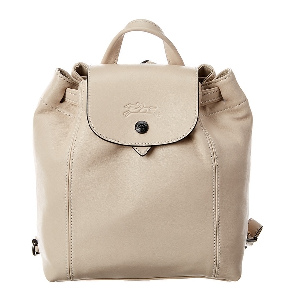 longchamp le pliage leather backpack