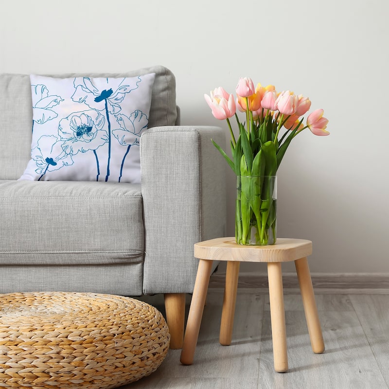 Popping Poppies Decorative Throw Pillow