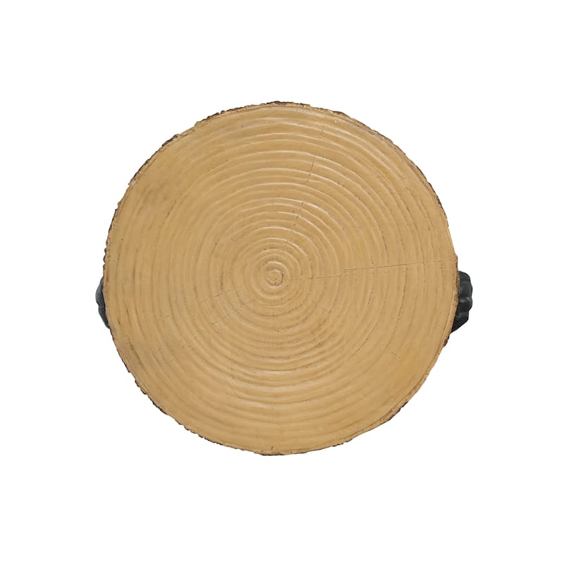 Christopher Knight Home - Blackthorn Bear MGO Side Table with Faux Wood-Top and Weather-Resistant Charm