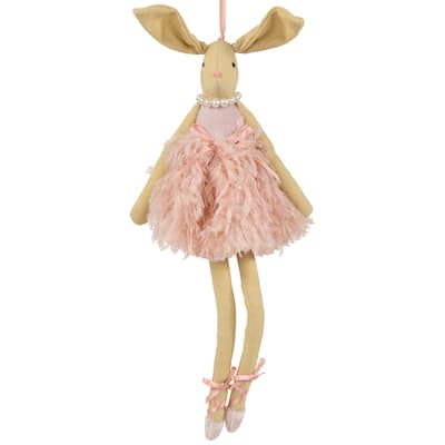 Plush Ballerina Bunny Easter Wall Decoration - 13"