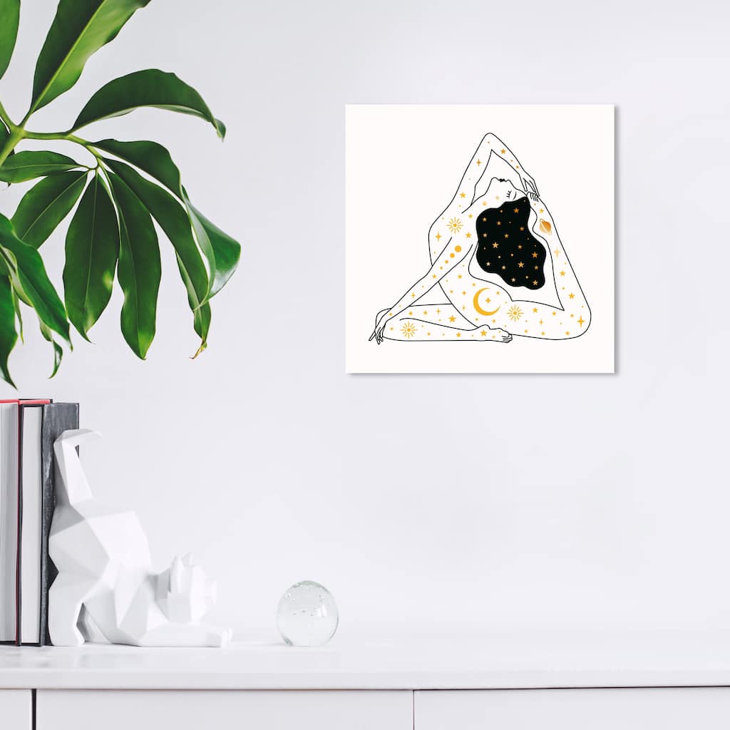 Wynwood Studio Canvas Spiritual and Religious Muse Black and Bohemian & Eclectic Wall Art Canvas Print