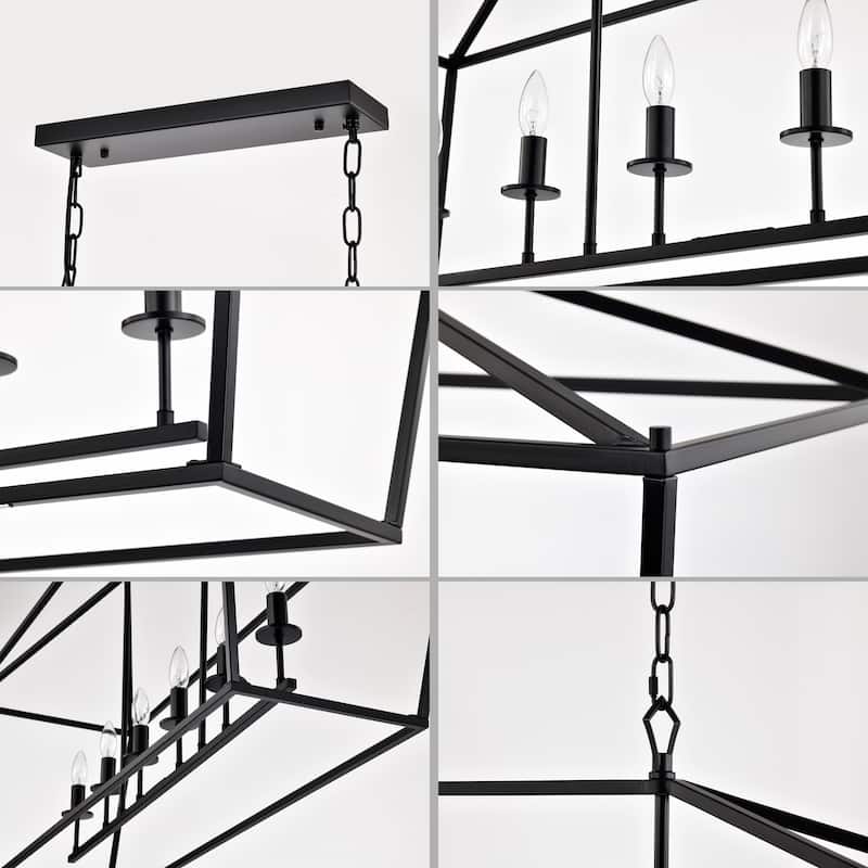 Buelex Lamp Post Lantern Style Iron Chandelier