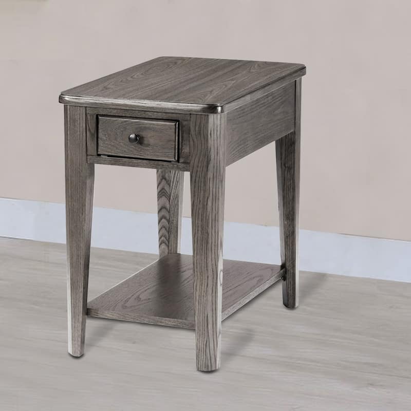 Chromcraft Peter Revington End Table in Gray Finish - Gray - Wood