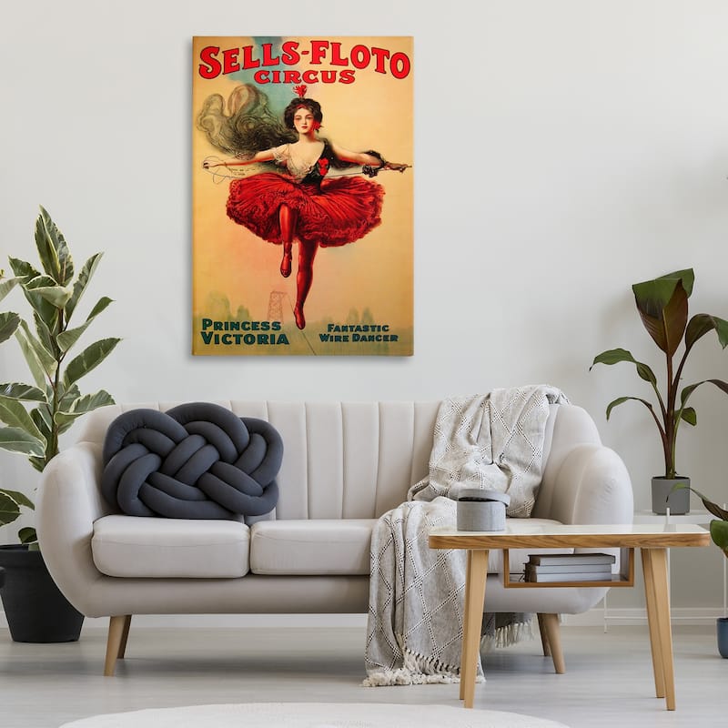 Stupell Great Bullfight Antique Advertisement Canvas Wall Art Design By Marcus Jules