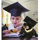 preview thumbnail 6 of 4, DolliBu Long Leg Black Bear Graduation Plush w/ Gown and Cap w/ Tassel - 10.5 inches