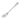 Kitchen Stainless Steel Dinner Serving Fork Silver Tone 8 Inches Long