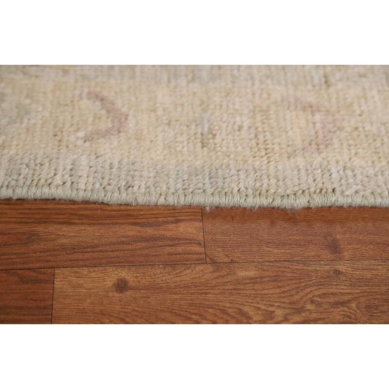 Vegetable Dye Oushak Turkish Area Rug Handmade Wool Oriental Carpet - 8'11"x 12'10"