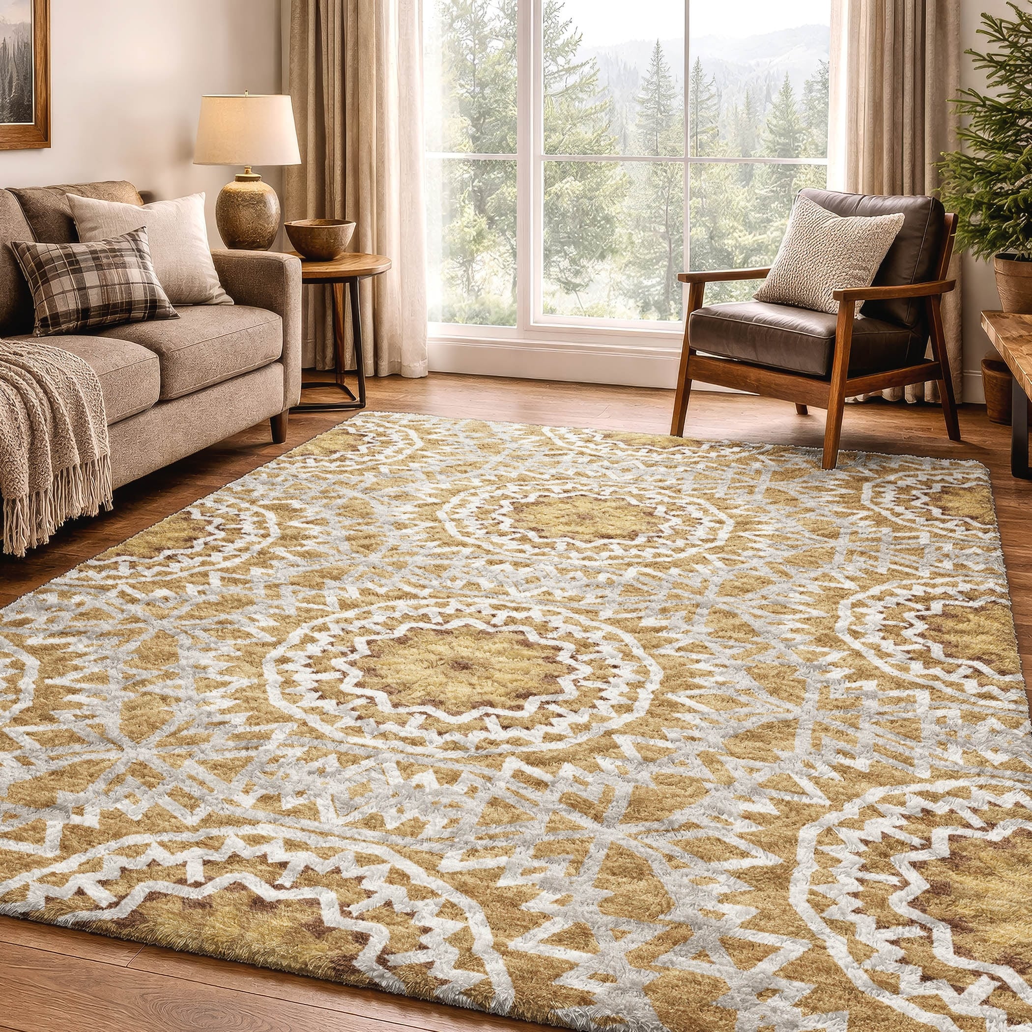 Premium Washable Super Soft Boho Eden Dream Shag Rug