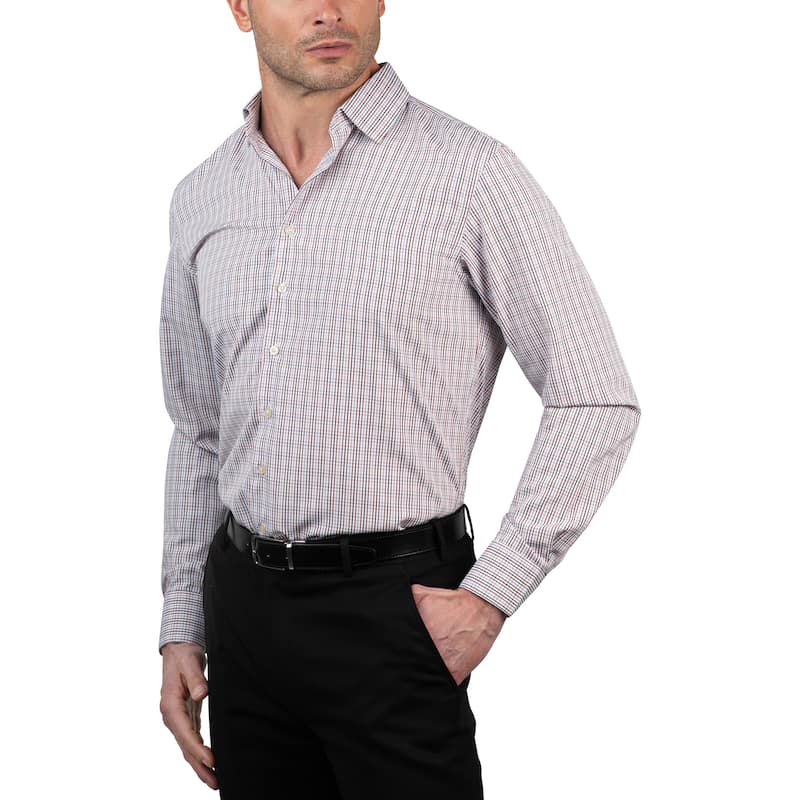 Chaps Men's Wrinkle-Resistant Plaid Dress Shirt - Slim Fit