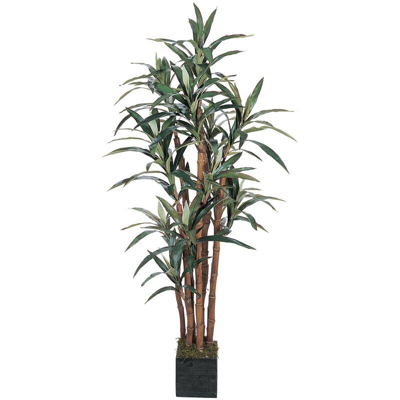 Farmhouse Silk Tree - 5ft Artificial Tree with Wood Trunks & Pot - Rustic Home Decor - 5ft.