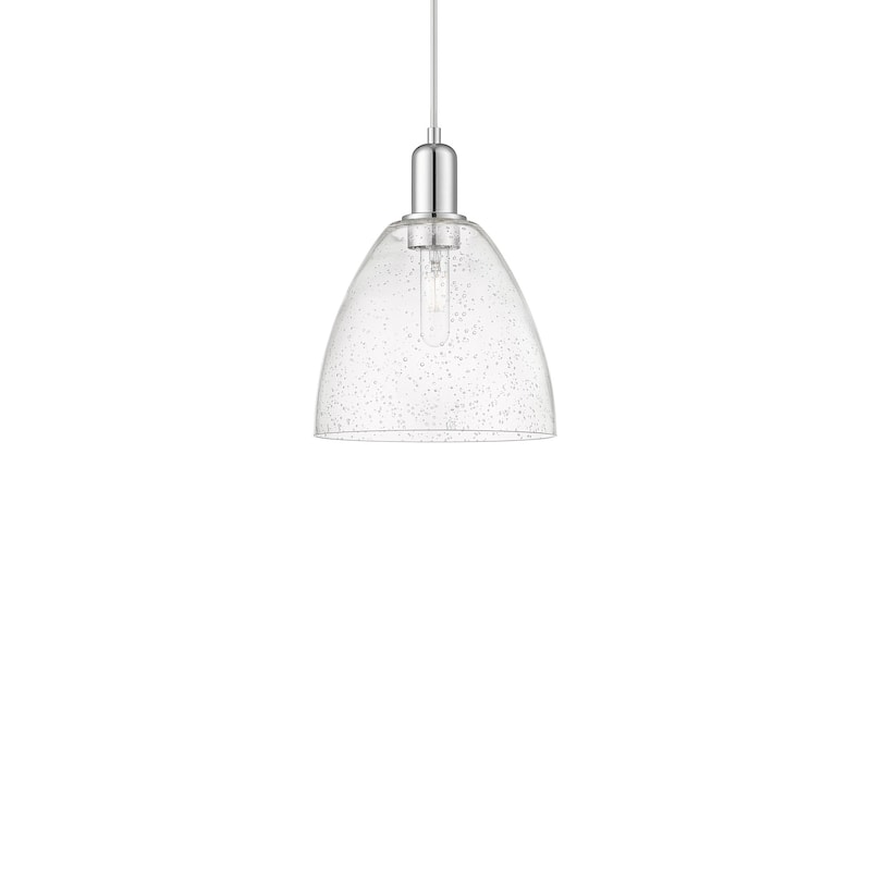 Innovations Lighting 716-1P-13-9 Bristol Pendant Bristol 9" Wide Mini - Polished Chrome / Seedy