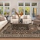 preview thumbnail 33 of 119, Miranda Haus Traditional Oriental Floral Medallion Indoor Area Rug 4' x 6' - Brown