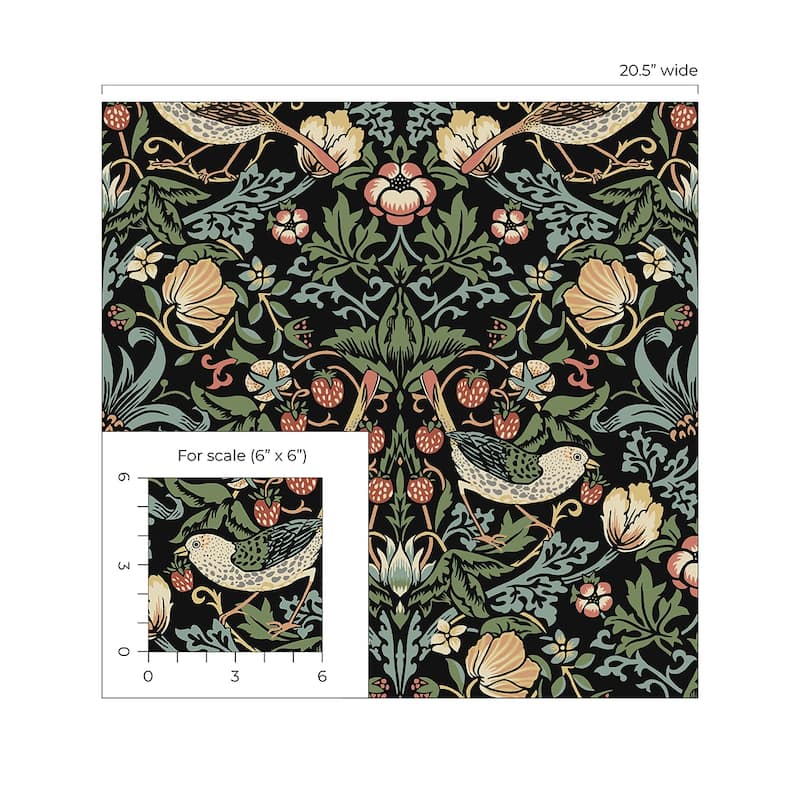 NextWall Aves Garden Peel and Stick Wallpaper