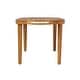 preview thumbnail 12 of 29, Christopher Knight Home - Solmere Outdoor Dining Table, Acacia Wood Frame with Slatted Oval Top & Non-Slip Foot Pads - 70.08" L