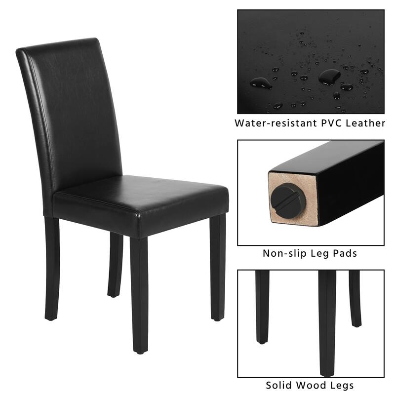 Yaheetech 4pcs Dining Room Chairs High Back for Home