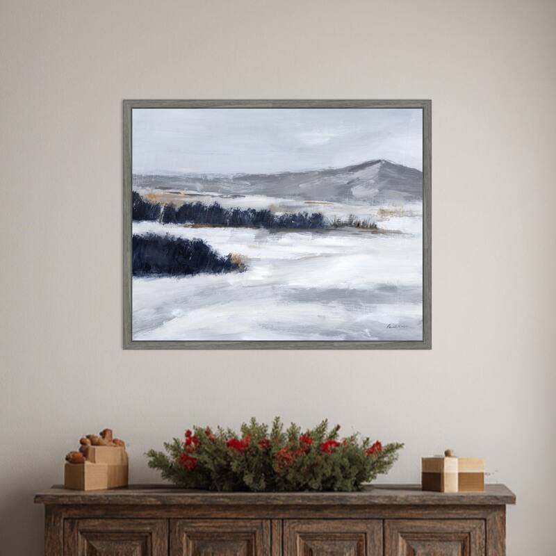 Cold Beauty by Pamela Munger (28 x 23 in.), Framed Canvas Wall Art Print - Sylvie Greywash