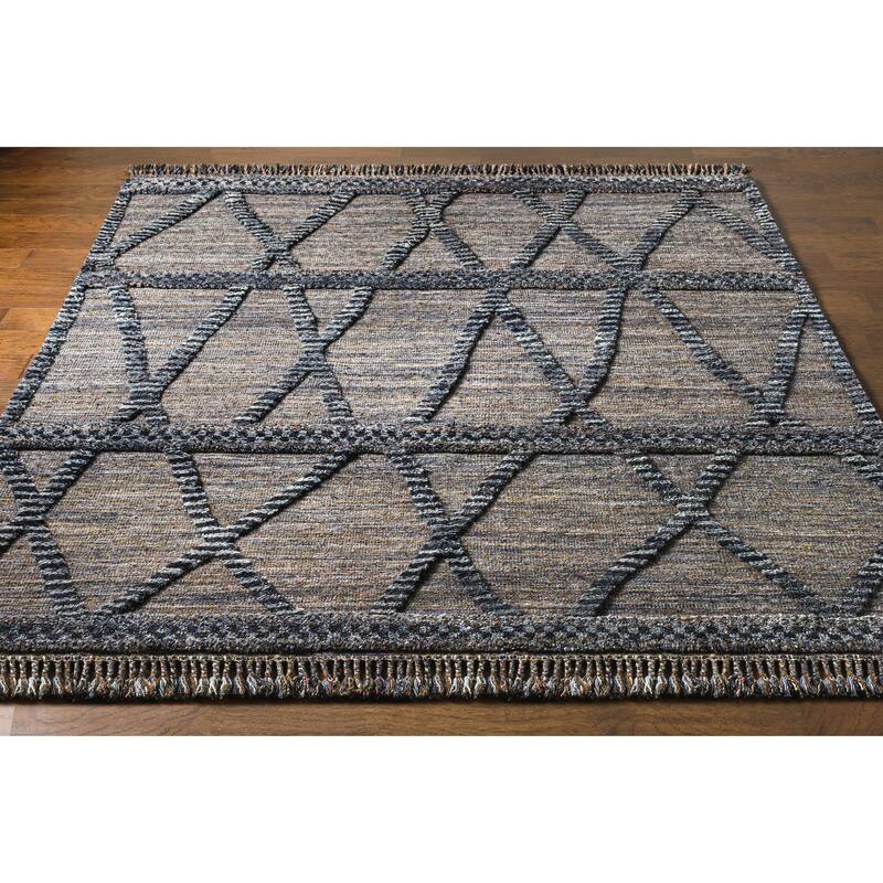 Shravya Handmade Bohemian Geometric Wool Area Rug