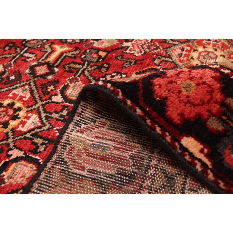 ECARPETGALLERY Hand-knotted Andelz Red Wool Rug - 4'10 x 10'1